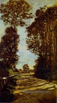 Route vers la ferme Saint Siméon Claude Monet Peinture à l'huile